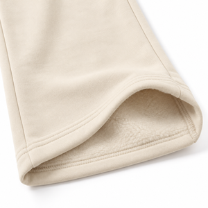 <b>Men's</b> Beige Sweatpants Loose Fit <b>Elastic</b> <b>Waist</b> Drawstring Casual <b>Trousers</b> with Side Pockets - Product Image 3