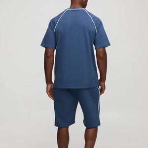 Conjunto de 2 Piezas de Camiseta Oversize de Alta Calidad, Sólida, Transpirable, con Hombros Caídos, Personalizable con Logotipo Bordado, Estilo Urbano, Cómodo - Product Image 5