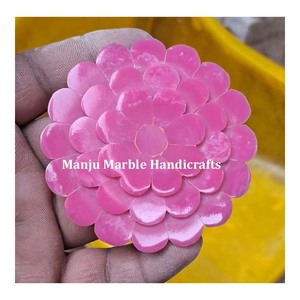 Espejos con Forma de Flor Hechos a Mano con Incrustaciones de Madreperla Rosa Pura, Diseño Exquisito, al Precio Más Bajo - Product Image 5