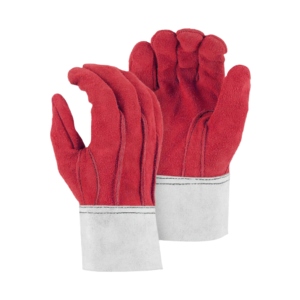 Gants de travail de sécurité en cuir de vachette pleine fleur de qualité supérieure, certifiés CE, 11 oz, antidérapants, robustes, pour le soudage, avec manchette de sécurité industrielle - Product Image 3