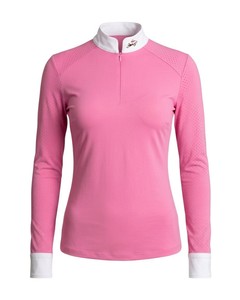 เสื้อขี่ม้าผู้หญิงแบบตาข่าย คอตั้ง แบรนด์ส่วนตัว - Product Image 1