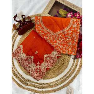 Sari fantaisie pour femmes avec de magnifiques broderies en cordon et en sequins - Product Image 6