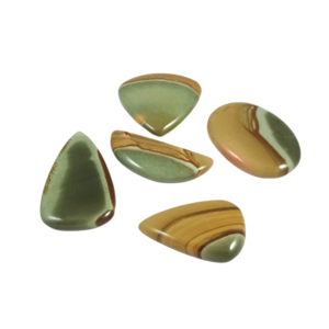 Lot de cabochons en jaspe polychrome naturel, pierres précieuses en vrac, pour bijoux en argent, commande personnalisée - Product Image 2