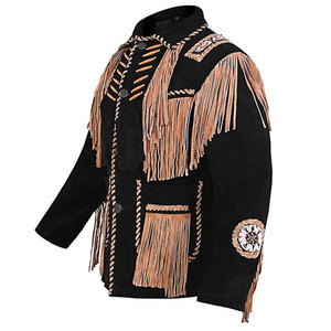 Fashion Men's Genuine Leather Winter <b>Suede</b> Solid Color Casual <b>Jacket</b> with Custom Front Logo <b>Suede</b> <b>Jackets</b> For Sale - Product Image 3