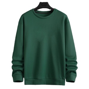 Sudadera Lisa de Moda para Hombre, en Stock, Venta al por Mayor, Patrón Sólido, Tejido de Algodón, Cuello Redondo - Product Image 1