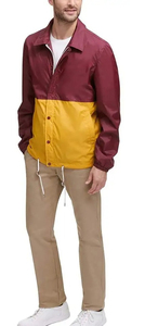 เสื้อแจ็คเก็ตโค้ชกันลมสำหรับผู้ชาย แบบ Color Blocking น้ำหนักเบา ระบายอากาศได้ดี สวมใส่สบายๆ เหมาะสำหรับฤดูใบไม้ร่วง ทรงปกติ - Product Image 4