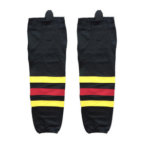 <b>Knee</b> <b>High</b> Basketball <b>Socks</b> Striped Black Yellow Red Breathable Knitted for Adults - Product Image 4