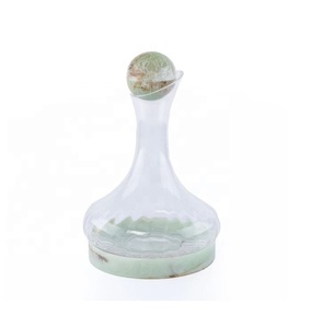 Luxury Arabic Glass Decanter with Resin Base and Decorative <b>Stopper</b> | Handmade Glass Serving Decanter for Home & Gift - Product Image 2