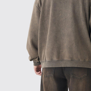 <b>Men's</b> High Quality Heavyweight Cotton Streetwear Fleece Hoodies Custom 400-500 Gsm All Colors Oversized Hoodies - Product Image 6