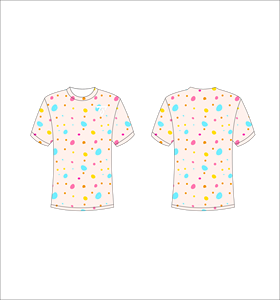 เสื้อยืดผู้ชายลายจุดพีชแบบขายส่ง เสื้อยืดกราฟิกคุณภาพสูง พิมพ์ลายแบบซับลิเมชั่น เสื้อผ้าสตรีทแวร์ผู้ชายแบบขายส่ง - Product Image 1