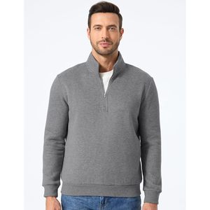 2025 suéter informal de algodón con cremallera para hombre, sudaderas de lana, camisas bordadas 3D antiarrugas de manga larga, tallas XXS 6XL - Product Image 4