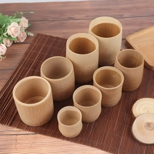 Modern <b>bamboo</b> <b>mugs</b> multi use handmade cups for drink & dessert lowest cost natural cup <b>mug</b> - Product Image 5