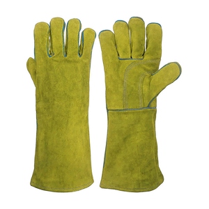 ถุงมือเชื่อมหนังวัวแท้เกรดพรีเมียม ดีไซน์ใหม่ ทนไฟ ทนทาน สำหรับงานอุตสาหกรรม ป้องกันการสั่นสะเทือน - Product Image 2