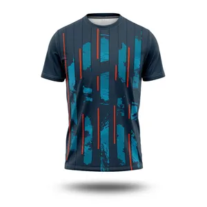 Custom Sublimated Soccer Jersey Men's Crew Neck Short Sleeve Moisture Wicking <b>Polyester</b> Adult Regular Fit All Seasons Print - Product Image 2