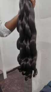 Krisoriginals - Extensiones de Cabello Humano Ondulado 100% de Origen Ético, con Cutícula Alineada, Cabello Remy Indio en Paquetes de 30 Unidades, Trama Plana a Máquina - Product Image 3