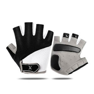 Gants de cyclisme demi-doigts haute performance avec matériau néoprène/cuir, protection supérieure des mains et ajustement confortable - Product Image 1