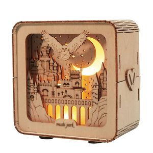 Puzzle 3D in Legno con Luce Notturna, Decorazioni da Scrivania per Donne dai 14 Anni in Su, Regalo Perfetto per Compleanno o Natale - Product Image 5