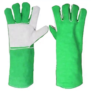 Gants de soudage en cuir de vachette renforcé de haute qualité, flexibles et résistants à la chaleur, équipement de protection pour soudeurs industriels - Product Image 3