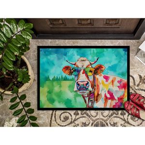 พรมเช็ดเท้าหน้าประตูลายสัตว์ฮิปปี้กันลื่นพื้นเตี้ย18ชม. X 27W ใหม่เสื่อประตูหน้าสำหรับใช้ในร่มและกลางแจ้งสำหรับทางเข้าบ้าน - Product Image 3