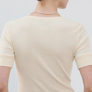 T-shirt personnalisable avec logo, col rond, prix abordable, vêtement décontracté pour l'extérieur, haut doux au toucher pour femme, qualité supérieure - Product Image 6