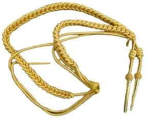 אייגילטה כל חוט זהב חוט זהב באיכות גבוהה בגודל מלא בעבודת יד עם חוט זהב מעוות קו אוויר אייגילת כתף