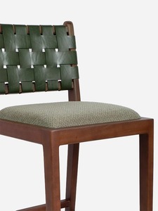 Commercial Grade Teak Wood Bar <b>Stool</b> with Back – Modern Counter Chair for Cafe Restaurant & Hotel Use - Product Image 5