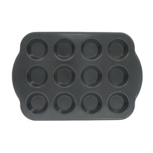 Moule à muffins en acier au carbone 12 tasses avec revêtement antiadhésif de qualité supérieure Moule à gâteau facile à nettoyer pour la cuisson de plats et de casseroles - Product Image 4