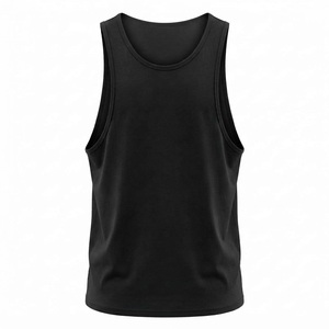 Débardeur uni épais 240 GSM à étiquette privée, avec découpes profondes aux emmanchures, pour l'entraînement musculaire - Product Image 5