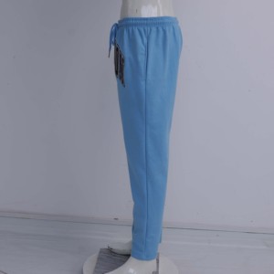 High Quality Revolution Embroidered Fleece <b>Harem</b> <b>Trouser</b> Men Women's Mid Waist Drawstring Loose Fit Ankle-Length Casual <b>Trousers</b> - Product Image 3