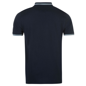 เสื้อเชิ้ตแขนสั้นสีกรมท่าสำหรับผู้ชาย ผ้าฝ้ายถักเนื้อนุ่ม ระบายอากาศได้ดี ทรงปกติ - Product Image 1