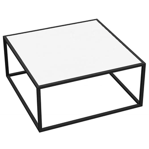 Plateau en bois d'acacia naturel et épingle à cheveux en fer métallique Table centrale design Table basse bon design 2025 vente en gros d'article de luxe moderne - Product Image 4