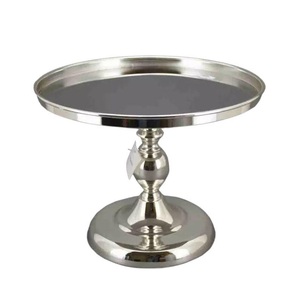 Support de présentation de gâteaux en aluminium métallique de style moderne pour la décoration de table de dessert et de mariage - Product Image 5
