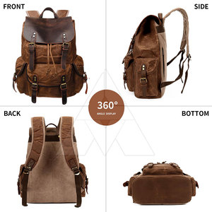 New Arrival Light Weight Leather <b>Backpacks</b> Customized Size & Logo Wholesale Leather <b>Backpacks</b> - Product Image 3