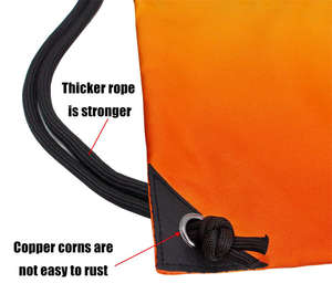 Bolsa con Cordón de Nailon Sublimado con Logotipo Personalizado, Impermeable, Mochila de Poliéster, Bolsa Deportiva con Cordón y Logotipo - Product Image 3