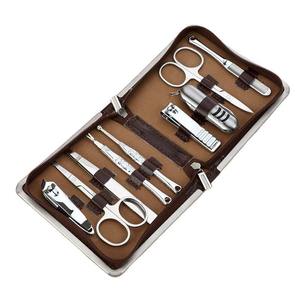 Classic Luxurious Stainless Steel Pedicure <b>Kit</b> with 5 in 1 <b>Nail</b> Clipper Color Box Packaging for Adult Use - Product Image 1