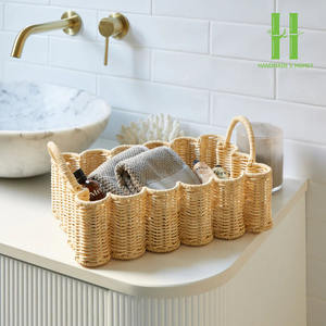 BEST SELLER Eco-Friendly Natural Rattan Modern <b>Stackable</b> Picnic & Home Use Storage <b>Basket</b> Made in Vietnam - Product Image 6