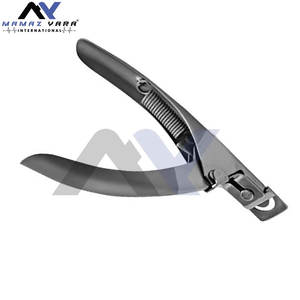 Cortador de puntas de uñas con mango largo y cuchilla recta para uñas acrílicas, suministros de metal para decoración de uñas, instrumentos de belleza al por mayor - Product Image 5