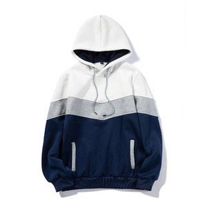Sweat à capuche personnalisé 100 % coton molletonné, couleur unie, coupe ample pour homme, épais, style streetwear printemps - Product Image 1