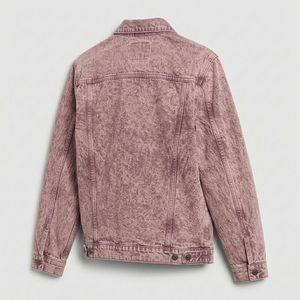 Veste en jean légère pour homme, coupe classique, couleur unie, fermeture à boutons, style décontracté, 100% coton, écologique, respirante, lavable, hiver - Product Image 4
