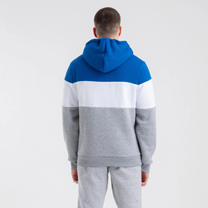 เสื้อสเวตเชิ้ตฤดูหนาวแบบยูนิเซ็กซ์ ผ้าฝ้ายฟลีซ 100% แห้งเร็ว สไตล์อเมริกัน แต่งผ้าแบบแพทช์เวิร์ค ทรงหลวม สวมใส่สบาย สีสันเข้ากัน มีฮู้ด - Product Image 4