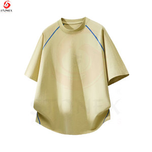 เสื้อยืดทรงโอเวอร์ไซส์สำหรับผู้ชาย ผ้าฝ้ายพรีเมียม ทรงหลวม คอกลม แขนสั้น แฟชั่นสตรีทแวร์ เสื้อยืดลำลองสำหรับทุกวัน - Product Image 2