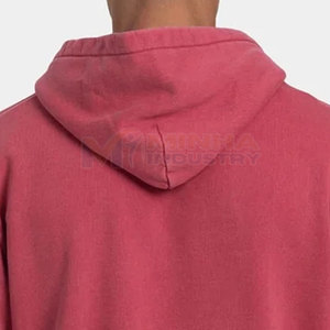 Men's Oversized Pullover Acid Wash Hooded Solid Plain Color Fleece Casual <b>Red</b> <b>Hoodies</b> Pocket Design Winter Wear Styles - Product Image 6