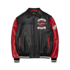 Genuine <b>Sheepskin</b> Bomber Leather <b>Jacket</b> Men Motorcycle Leather <b>Jackets</b> Brown Color Leather Men's <b>Jackets</b> - Product Image 4