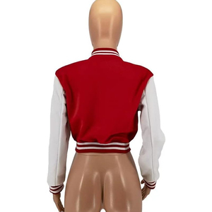 Chaqueta de Béisbol para Mujer, Estilo Letterman, Corta, a la Moda, Fabricada en EE. UU. - Product Image 6