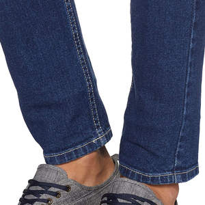 Pantalones Vaqueros Anchos Personalizados de Estilo Urbano para Hombre, Venta al por Mayor, Pantalones de Mezclilla Ajustados de Diseñador, Elásticos, Azules y Negros - Product Image 4