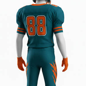 Ensemble d'uniformes de football américain, maillot de tackle professionnel avec rembourrage à adhérence maximale pour les matchs difficiles, ensemble d'uniformes de football américain - Product Image 5