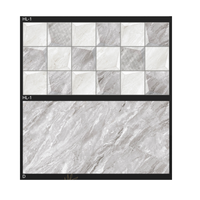 Carreaux de céramique gris brillant antidérapants indiens 30x60cm avec finition marbre moderne pour murs et sols intérieurs de salle de bain