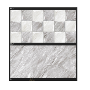 Carreaux de céramique gris brillant antidérapants indiens 30x60cm avec finition marbre moderne pour murs et sols intérieurs de salle de bain - Product Image 3