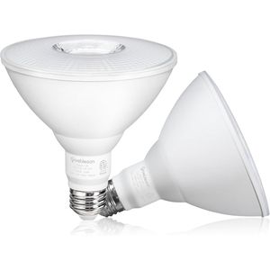 Confezione da 2 Lampade LED da Esterno Dimmerabili IP65 PAR38 Equivalente a 120W per Patio, Giardino, Portico, Vialetto, Garage - Product Image 1