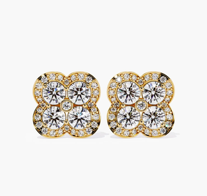 Fashion Lab Created Diamond <b>Earrings</b> VVS1 F Color Cut IGI Certified Elegant Stud <b>Earrings</b> Women Engagement Party Jewelry Gift - Product Image 2